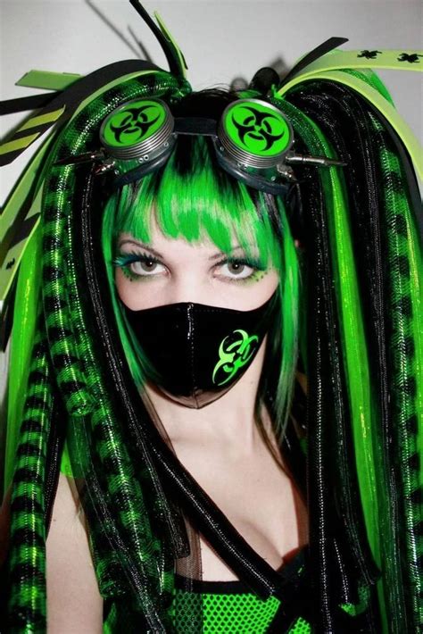 Download wallpaper. . Cybergoth aesthetic
